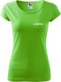 Koszulka medyczna damska PURE kolor green apple nadruk Logopeda 01 AlleKoszulki Odzież medyczna.jpg