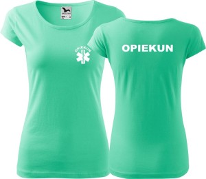 Opiekun Damska Koszulka Medyczna PURE