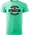 Koszulka dla strażaka Najlepszy Strażak na Świecie kolor miętowy