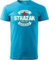 Koszulka dla strażaka Najlepszy Strażak na Świecie kolor turkusowy