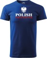 Koszulka dla strażaka z nadrukiem Polish Firefighter aradena kolor chabrowy