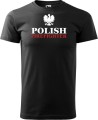 Koszulka dla strażaka z nadrukiem Polish Firefighter aradena kolor czarny