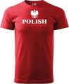 Koszulka dla strażaka z nadrukiem aradena Polish Firefighter kolor czerwony