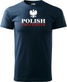 Koszulka dla strażaka z nadrukiem Polish Firefighter aradena kolor granatowy