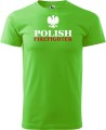 Koszulka dla strażaka z nadrukiem Polish Firefighter aradena kolor greenapple