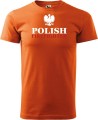 Koszulka dla strażaka z nadrukiem Polish Firefighter aradena kolor pomarańczowy