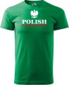 Koszulka dla strażaka z nadrukiem Polish Firefighter aradena kolor zieleń trawy