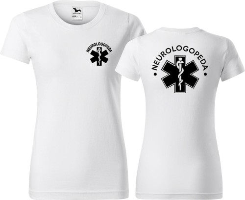 Neurologopeda 07 allekoszulki koszulka medyczna biała.jpg