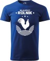 Koszulka dla rolnika z nadrukiem Najlepszy Rolnik Kolor chabrowy