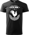 Koszulka dla rolnika z nadrukiem Najlepszy Rolnik Kolor czarny