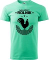 Koszulka dla rolnika z nadrukiem Najlepszy Rolnik Kolor miętowy