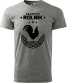 dla rolnika z nadrukiem Najlepszy Rolnik Kolor szary