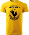Koszulka dla rolnika z nadrukiem Najlepszy Rolnik Kolor żółty