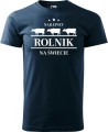 Koszulka dla rolnika z nadrukiem Najlepszy rolnik na świecie kolor granatowy