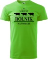Koszulka dla rolnika z nadrukiem Najlepszy rolnik na świecie kolor green apple