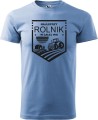 Koszulka rolnika z nadrukiem Najlepszy rolnik w całej wsi kolor błękitny