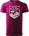 Koszulka rolnika z nadrukiem Najlepszy rolnik w całej wsi kolor malinowy