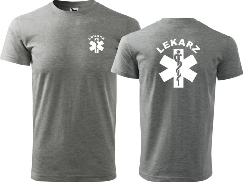 Lekarz 05 koszulka męska allekoszulki medyczna szary.jpg