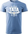 Najlepszy Tata na Świecie Skrzydła koszulka męska aradena tshirt prezent na dzień taty błękit