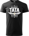 Najlepszy Tata na Świecie Skrzydła koszulka męska aradena tshirt prezent na dzień taty czarny