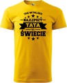 Tak wygląda najlepszy Tata na Świecie koszulka męska aradena tshirt prezent na dzień taty żółty