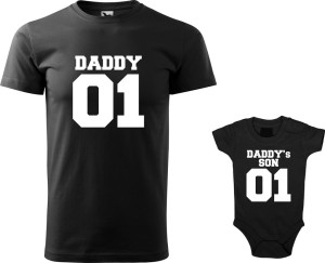 Zestaw koszulka i body "Daddy Daddy's Son"