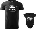 Zestaw dla Taty i synka Koszulka męska oraz body nadruk Jaki Ojciec Taki Syn  kolor czarny AlleKoszulki Dzień Taty.jpg