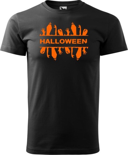 Koszulka męska t-shirt kolor czarny nadruk Halloween AlleKoszulki Halloween Koszulki nadrukiem.jpg