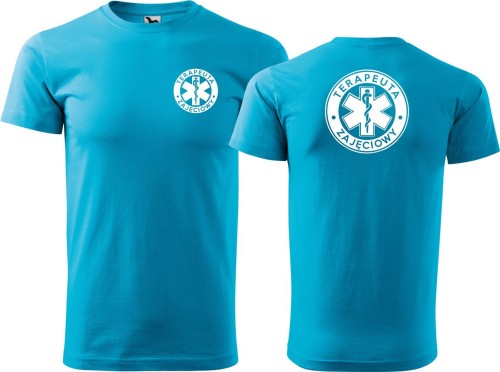 Terapeuta Zajęciowy 06A męska koszulka allemedyczne tshirt medyczna turkus.jpg