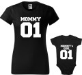Mommy Mommy`s Girl koszulka damska body allekoszulki czarny.jpg