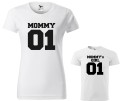 Mommy Mommy`s Girl koszulka damska dziecięca allekoszulki biała.jpg