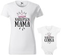 Najlepsza Mama Córka koszulka damska body allekoszulki biała.jpg