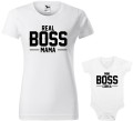 Real Boss Mama Mini Boss Córka koszulka damska body allekoszulki biała.jpg
