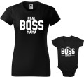 Real Boss Mama Mini Boss Córka koszulka damska body allekoszulki czarna.jpg