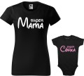 Super Mama Córka koszulka damska body allekoszulki czarna (Copy).jpg