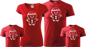 Koszulki świąteczne dla rodziny 2 + 2 PIERNICZEK