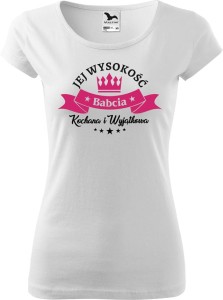 Koszulka Damska PURE Jej Wysokość Babcia