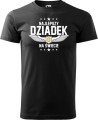 Koszulka dla dziadka z nadrukiem Najlepszy Dziadek Na Świcie skrzydła kolor czarny