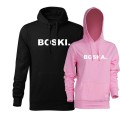 Zestaw BLUZ dla PAR Boski Boska 02 kolor czarny różowy AlleKoszulki Walentynki Święta  Urodziny.jpg