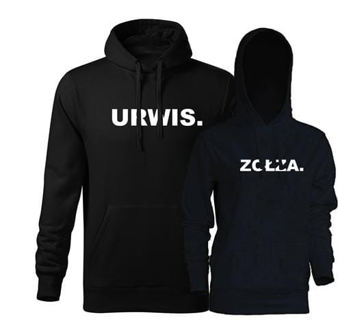 Zestaw bluz dla PAR kolor czarny czarny Zołza Urwis 04 AlleKoszulki Walentynki Święta Urodziny.jpg