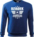 Bluza dla dziadka z nadrukiem Dziadek jednostka do zadań specjalnych prezent na dzień dziadka kolor chabrowy