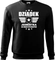 Bluza dla dziadka z nadrukiem Dziadek jednostka do zadań specjalnych prezent na dzień dziadka kolor czarny