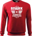 Bluza dla dziadka z nadrukiem Dziadek jednostka do zadań specjalnych prezent na dzień dziadka kolor czerwony