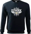 Bluza dla dziadka z nadrukiem Najlepszy dziadek na świecie  skrzydła prezent na dzień dziadka kolor granatowy