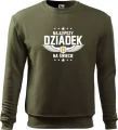 Bluza dla dziadka z nadrukiem Najlepszy dziadek na świecie  skrzydła prezent na dzień dziadka kolor militarny