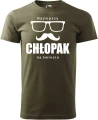 AnyConv.com__Najlepszy Chłopak na świecie Wąsy męska koszulka prezent na walentynki dzień chłopaka urodziny khaki.webp