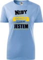 AnyConv.com__Niby nie ma Ideałów a jednak damska koszulka prezent na walentynki dzień kobiet urodziny błekit.webp