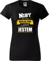 AnyConv.com__Niby nie ma Ideałów a jednak damska koszulka prezent na walentynki dzień kobiet urodziny czarna.webp