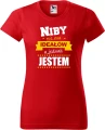 AnyConv.com__Niby nie ma Ideałów a jednak damska koszulka prezent na walentynki dzień kobiet urodziny czerwony.webp