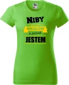 AnyConv.com__Niby nie ma Ideałów a jednak damska koszulka prezent na walentynki dzień kobiet urodziny green apple.webp